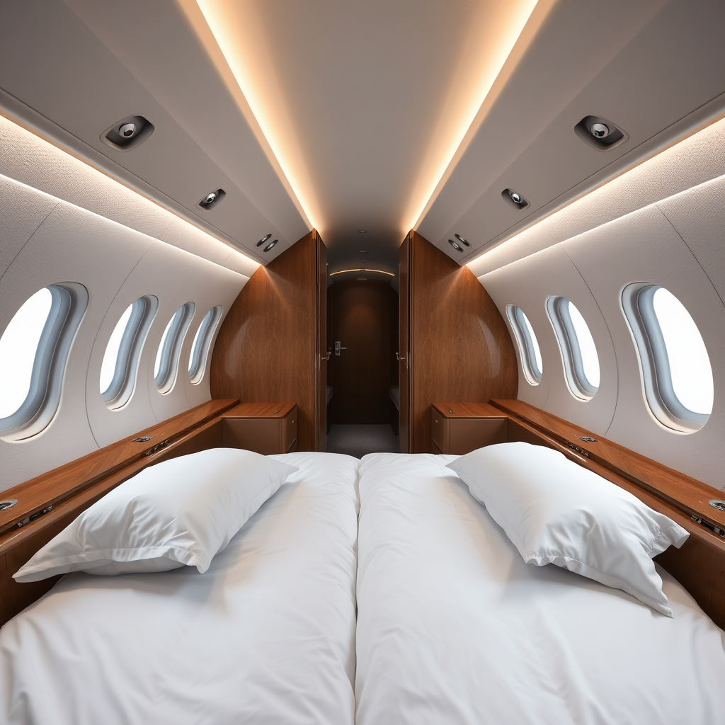 Executive seating with bed configuration