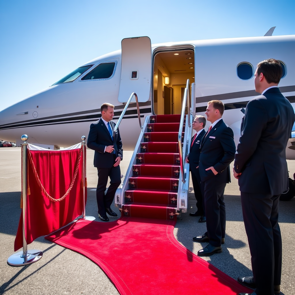 Boarding aircraft