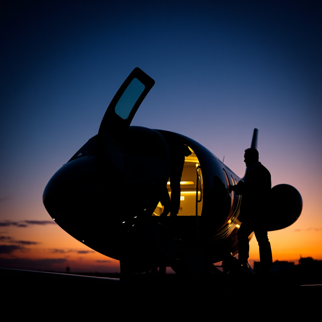 Boarding aircraft