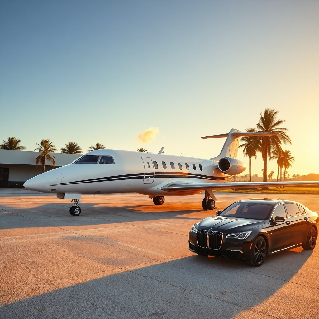 Arrival at Palm Beach