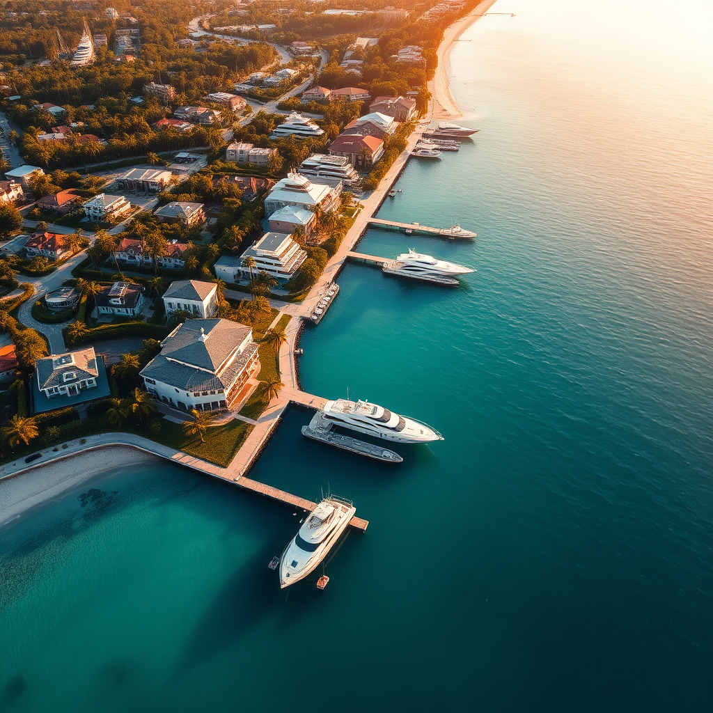 Aerial view of Palm Beach