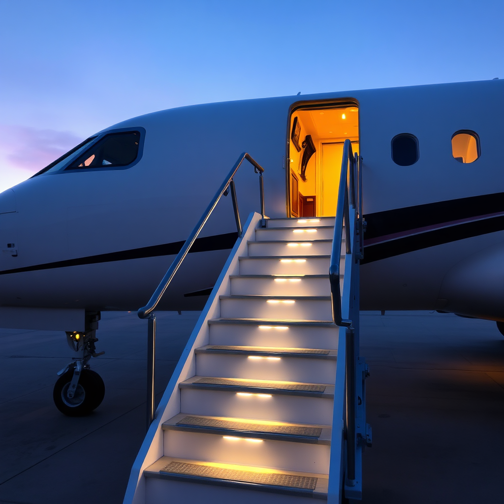 Boarding aircraft