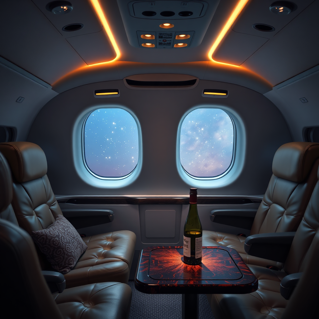 Luxury jet cabin