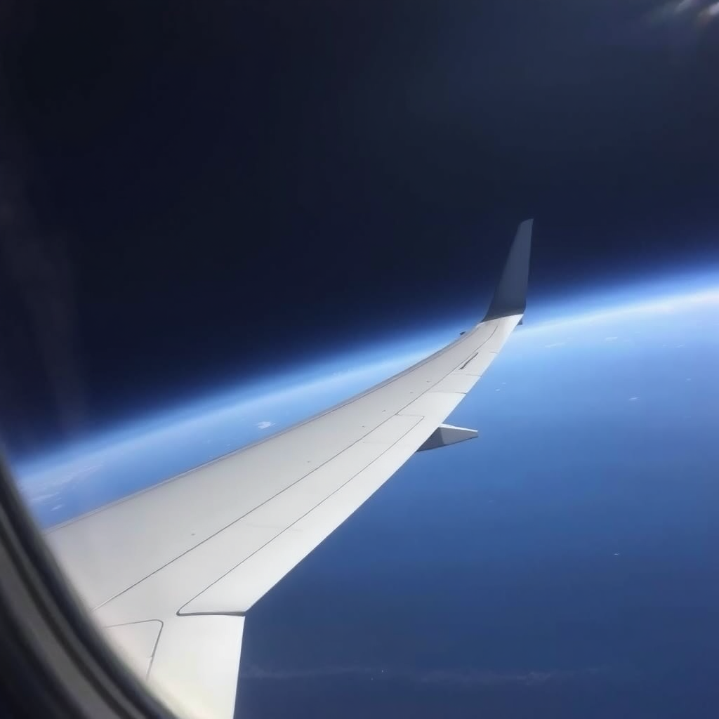 Atlantic cruise altitude view