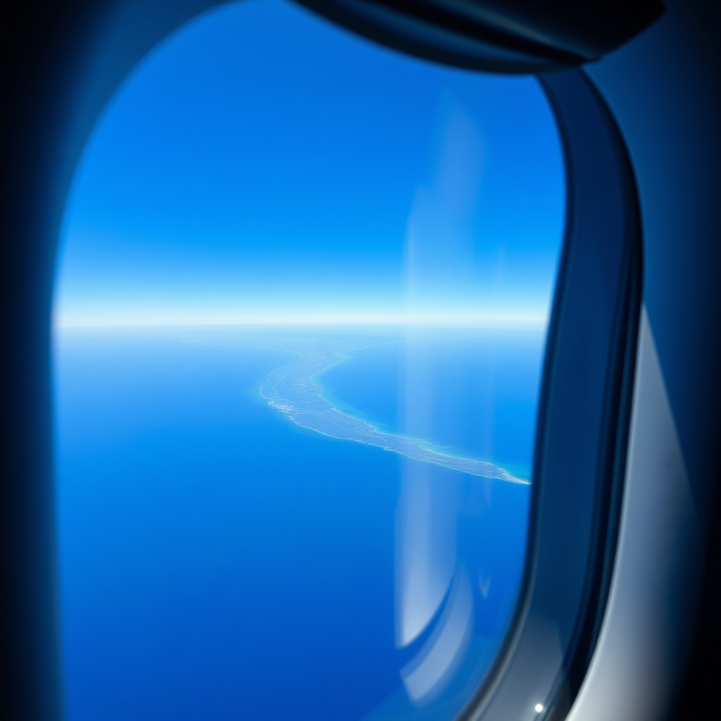 Aerial view from jet