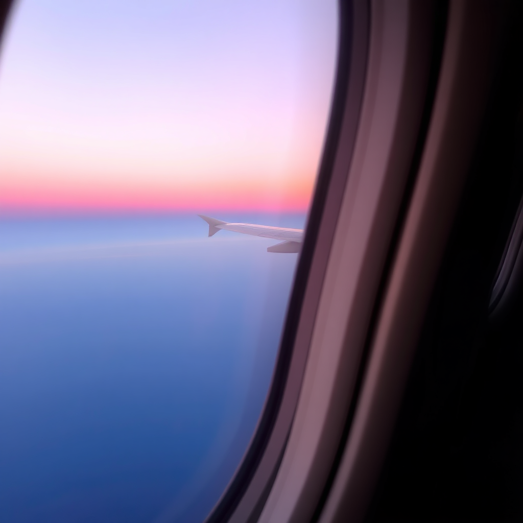 Window View over Atlantic