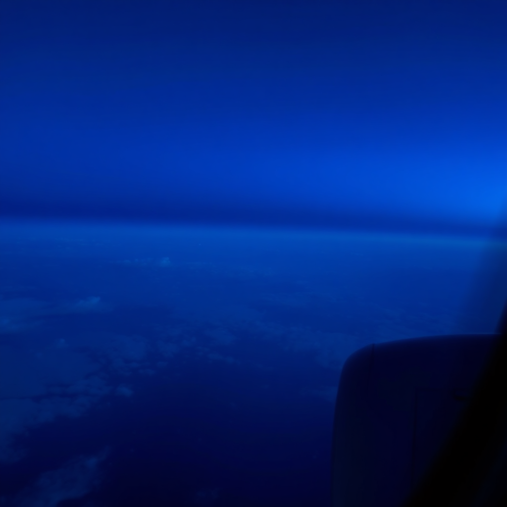 Window view over ocean