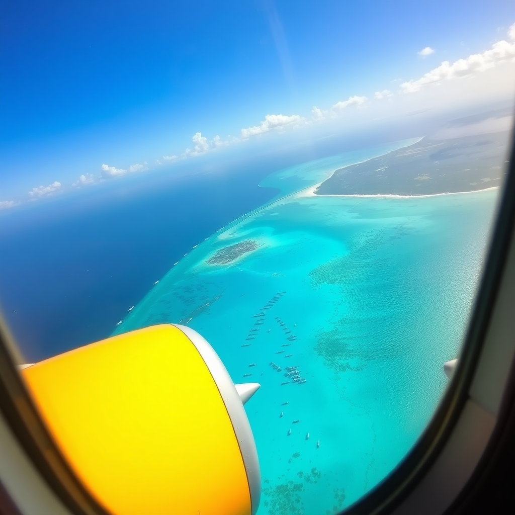 Window view of Nassau approach