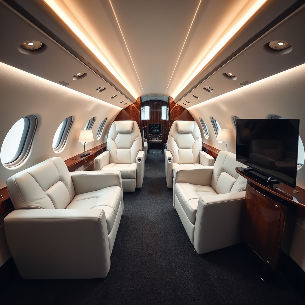 Midsize jet executive seating