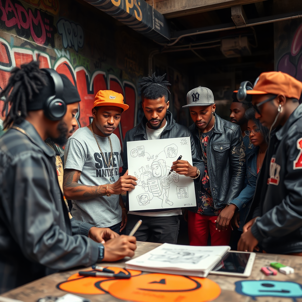Urban artists collaborating and building their brands