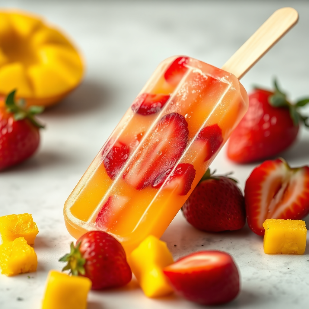 Strawberry Mango Popsicle
