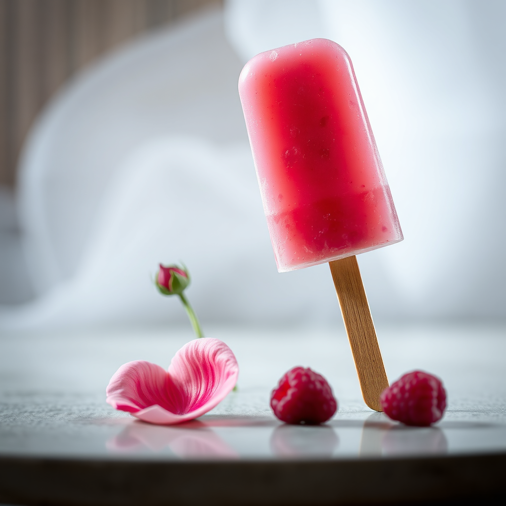Raspberry Rose Popsicle