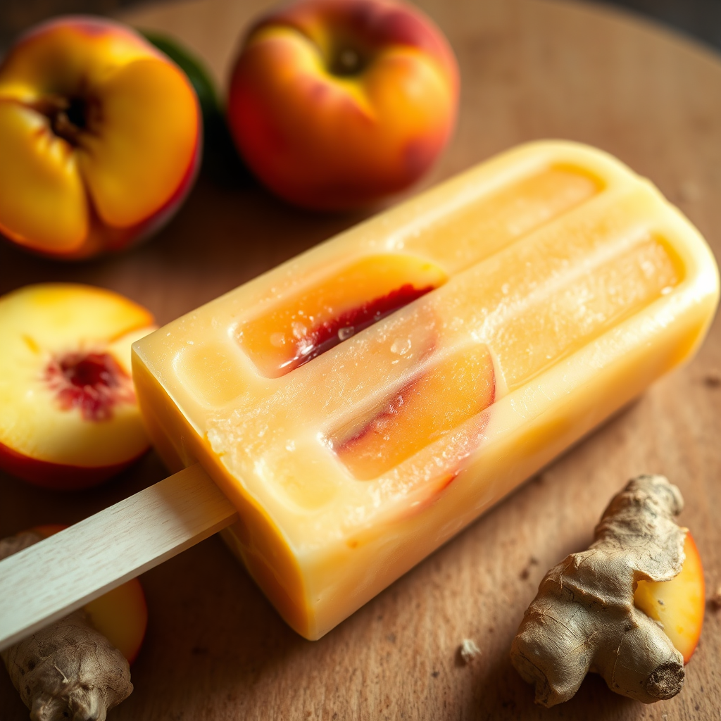 Peach Ginger Popsicle