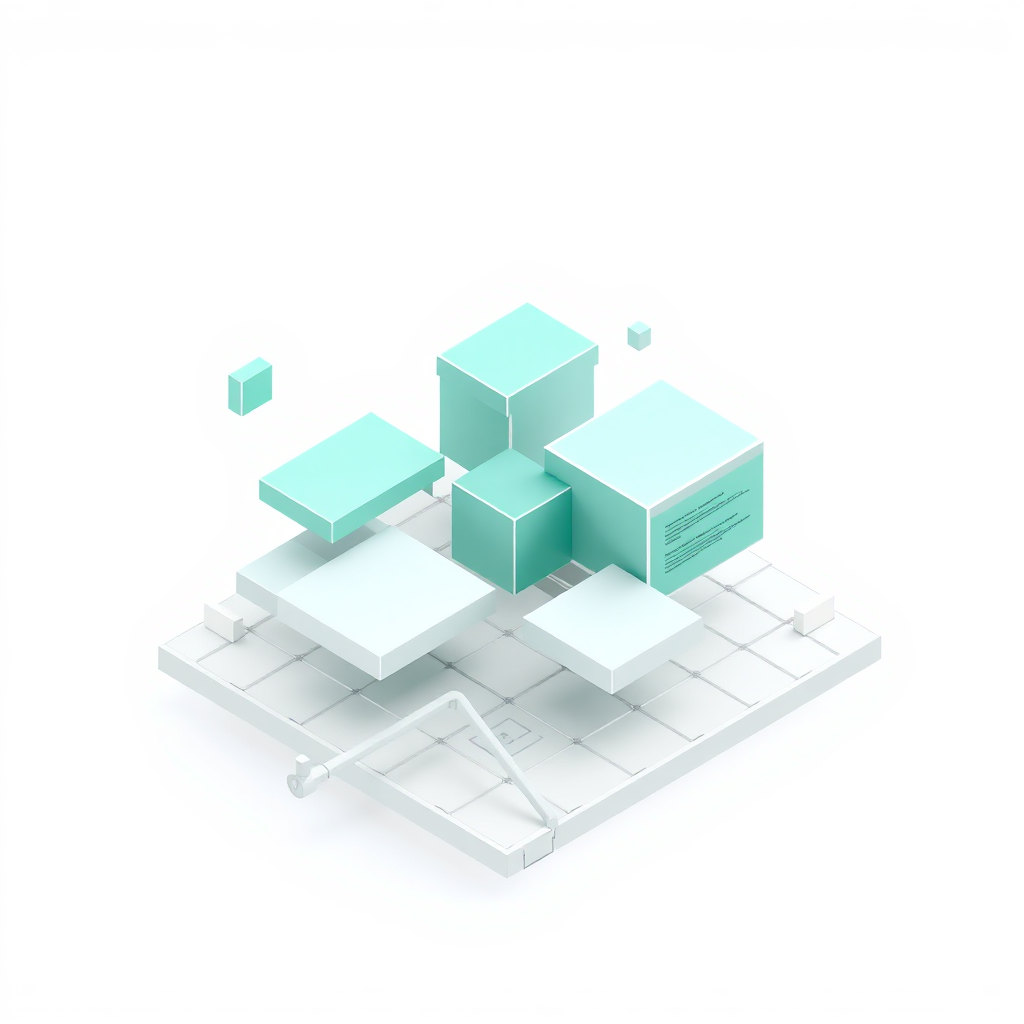 Abstract Web Layout Wireframe