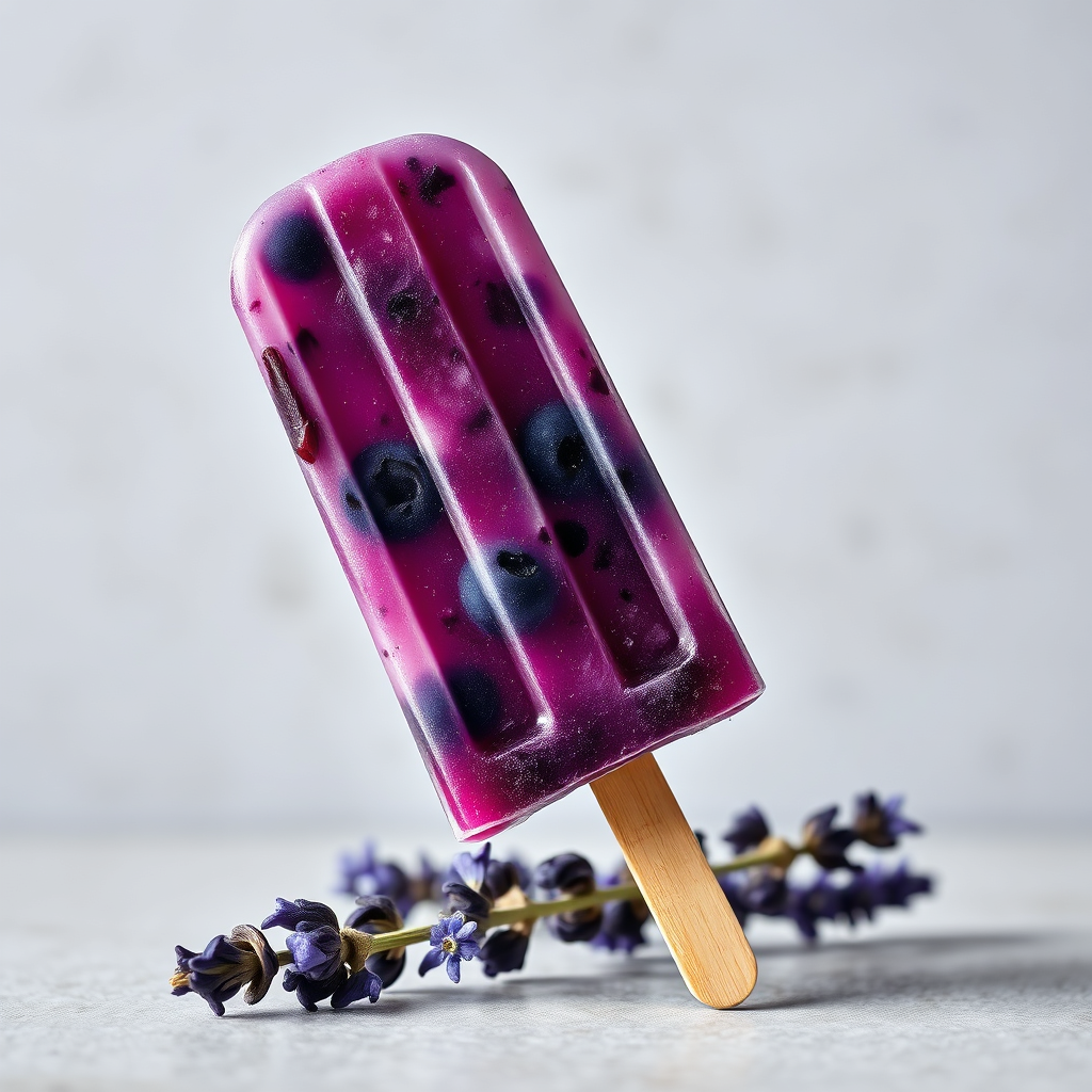 Blueberry Lavender Popsicle