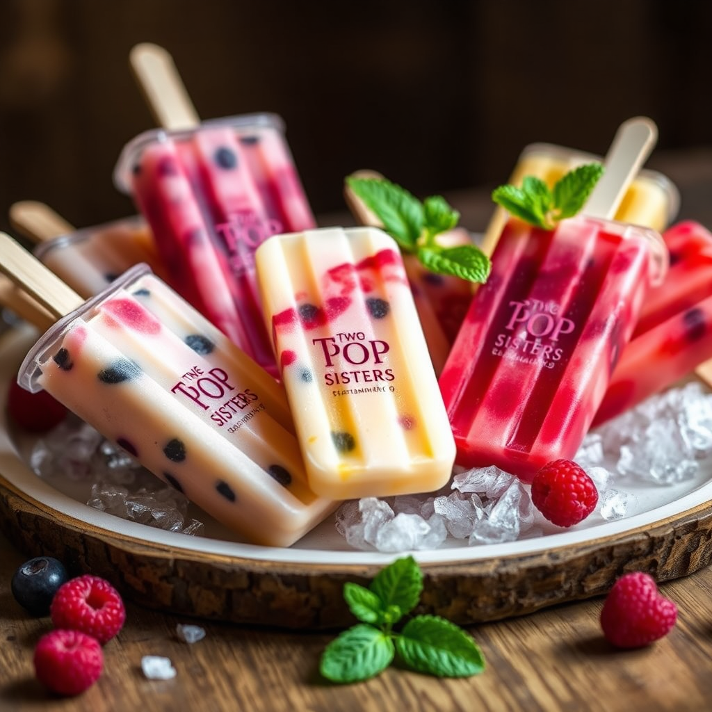 Beautifully arranged popsicles