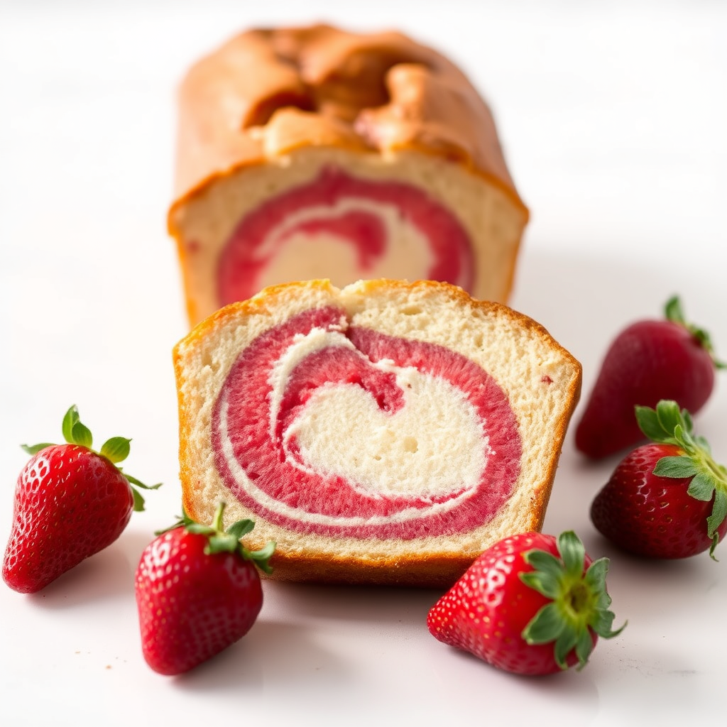 Strawberry Swirl Cake