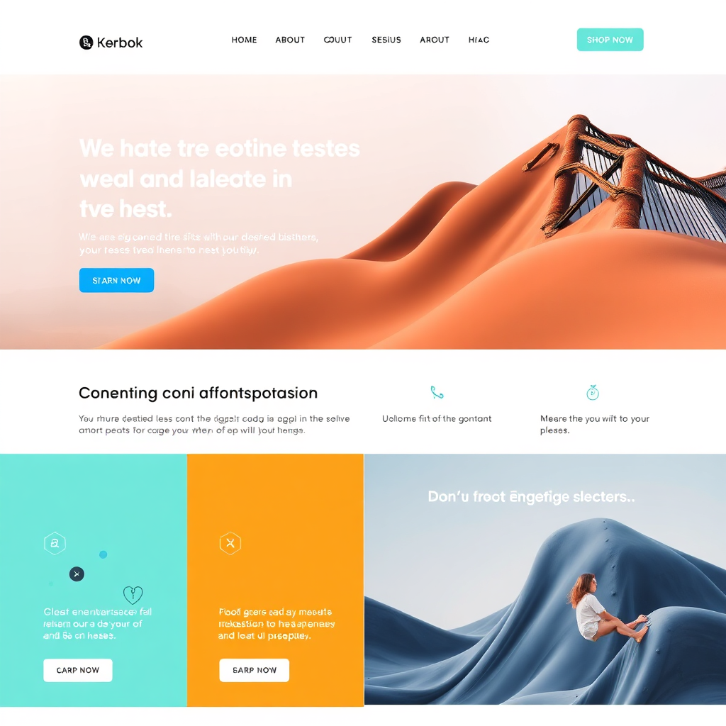 A photorealistic image of a beautifully designed website hero section. Focus on a clean layout, engaging visuals, and a clear call to action. The image should convey a sense of professionalism and trustworthiness. Use a bright, modern color palette and dynamic composition. Camera angle: Close-up shot to highlight the details. Style: Modern web design, minimalist. Resolution: 4K.