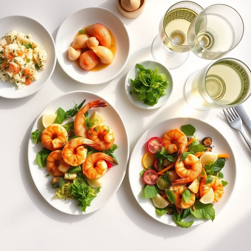 Delicious food paired with Torrontés