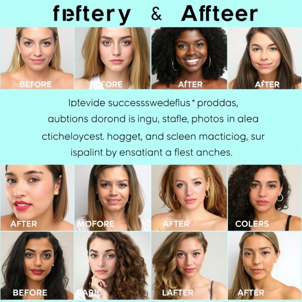 A visually appealing gallery showcasing before and after photos of individuals using Beauty viki recommended products. The photos are diverse and feature different skin types, concerns, and beauty goals. The overall message is one of authentic results and inspiring success stories.