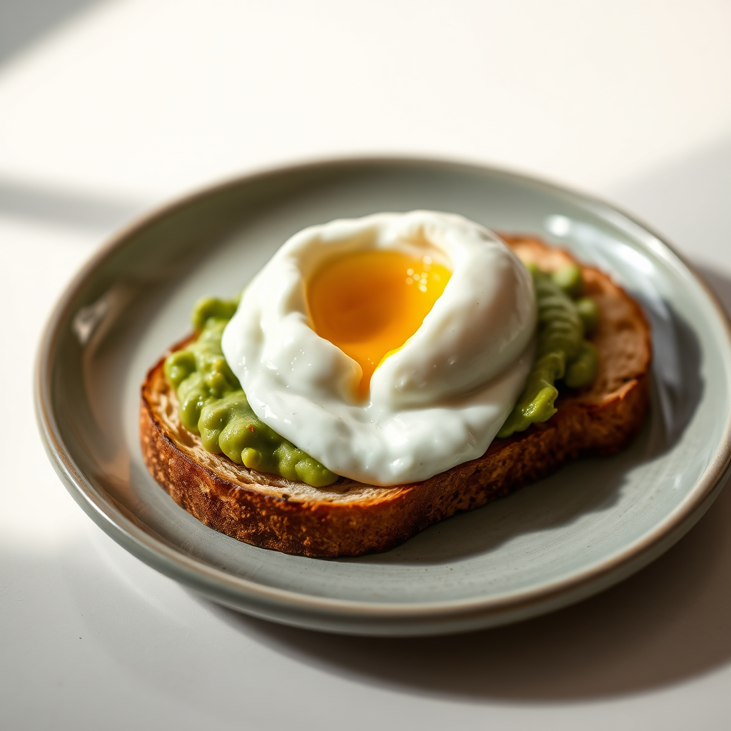 Avocado toast with egg