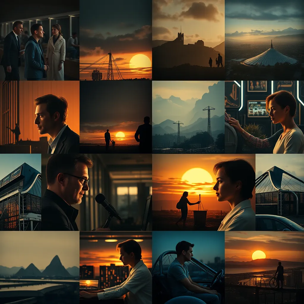 A captivating photo collage depicting a narrative using high-quality images and design elements. The collage should tell a story about a company's journey, mission, or values, conveying a sense of emotion and connection.