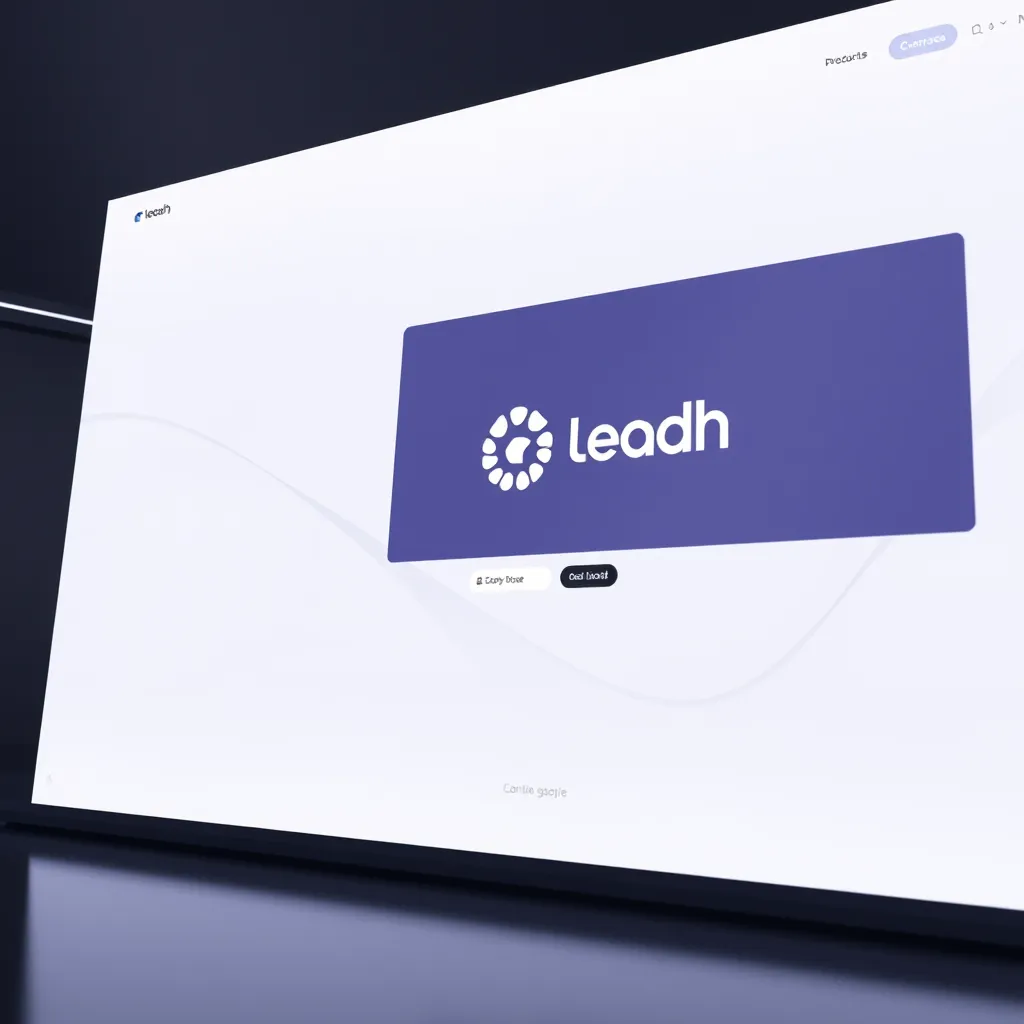 A sleek, minimalist website showcasing a beautifully designed logo and brand identity for a fictional company. The image should highlight the clean design, typography, and color palette that effectively communicates the brand's personality.