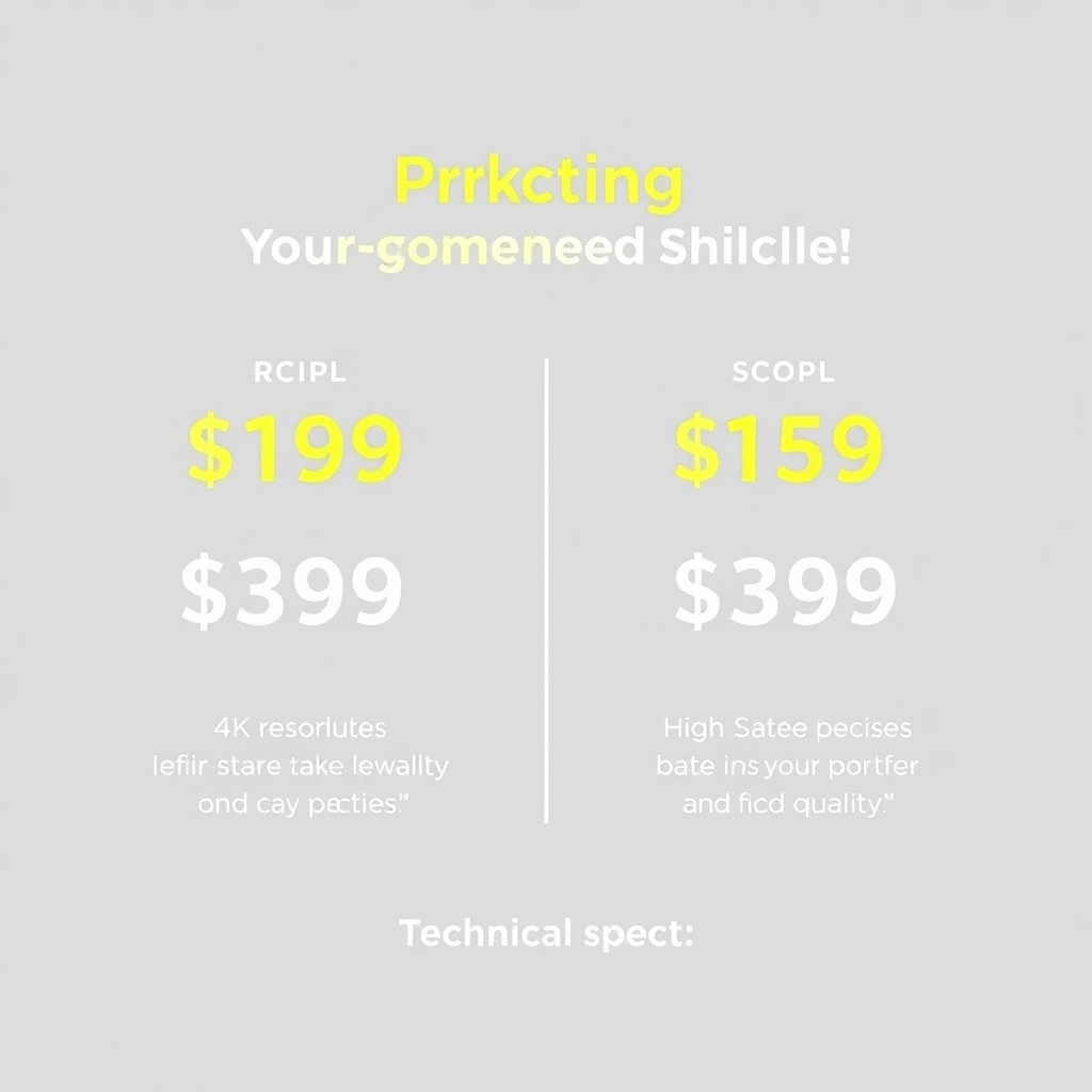 A stylized image comparing our pricing to our competitors, clearly demonstrating our affordability.  Technical specs: 4K resolution, high quality.