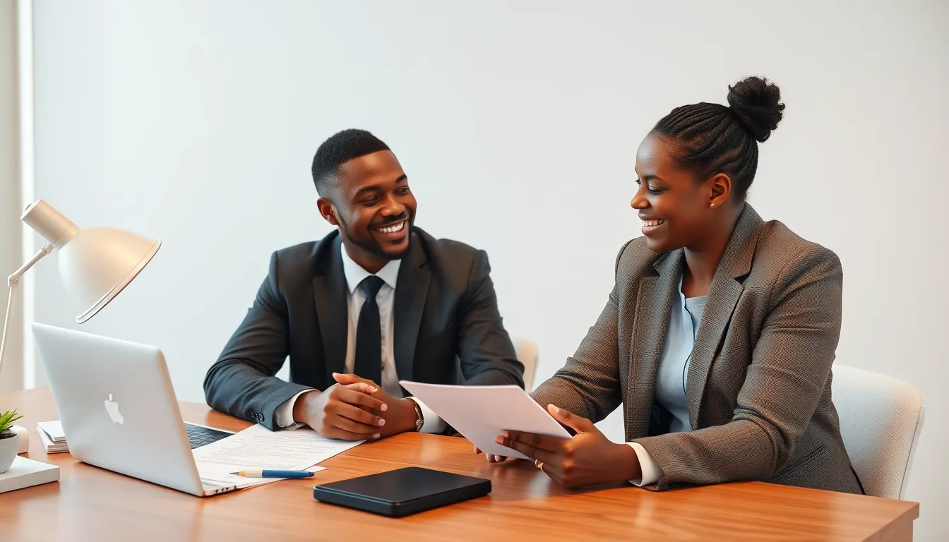 A photorealistic, 8K resolution image depicting a friendly, professional woman in her 30s, Stephanie, seated at a modern, minimalist desk in a well-lit office in The Woodlands, TX.  She is smiling warmly and attentively reviewing tax documents on a laptop. Soft diffused lighting illuminates the scene, creating a calm and trustworthy atmosphere. The color palette is warm and inviting, with natural wood tones and muted greens.  The camera angle is slightly elevated, creating a flattering perspective. Stephanie's desk is organized and clutter-free, with a few tasteful plants adding to the atmosphere. In the background, a subtly visible Texas-themed artwork hangs on the wall.  The overall mood is one of confidence and reassurance. The image should have a hyperrealistic style, paying close attention to details like the texture of the wood desk, the subtle reflections on the laptop screen, and the realistic portrayal of Stephanie's hair and clothing.  The image should be in the style of a high-end corporate portrait photographer.  Focus on achieving maximum detail and clarity, conveying a sense of professionalism, competence, and approachability.