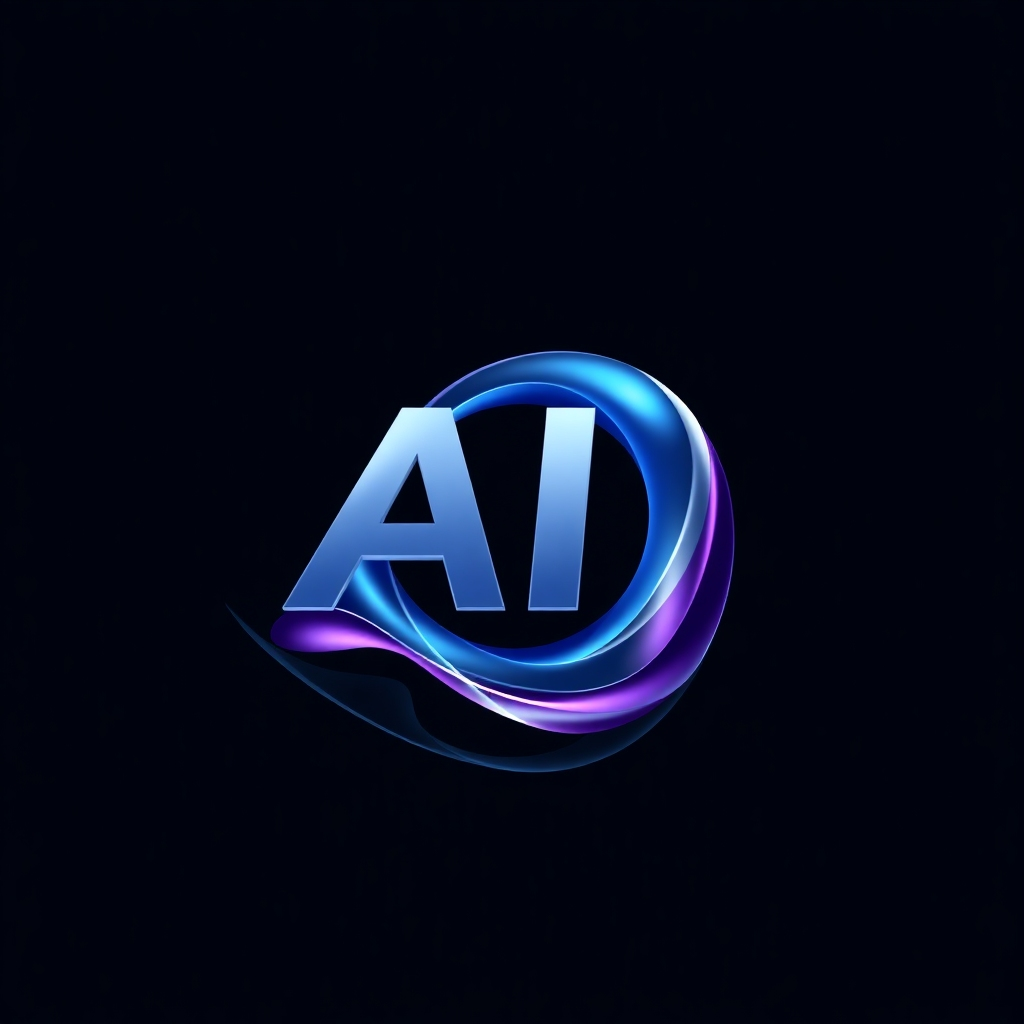 An abstract representation of a business being molded and optimized by AI. Visualize flowing lines and shapes that adapt and change to perfectly fit the contours of a company's logo, representing customization. The color scheme is sleek and modern, incorporating blues, purples, and silvers. Technical Specs: 4K, high-quality rendering, abstract style.