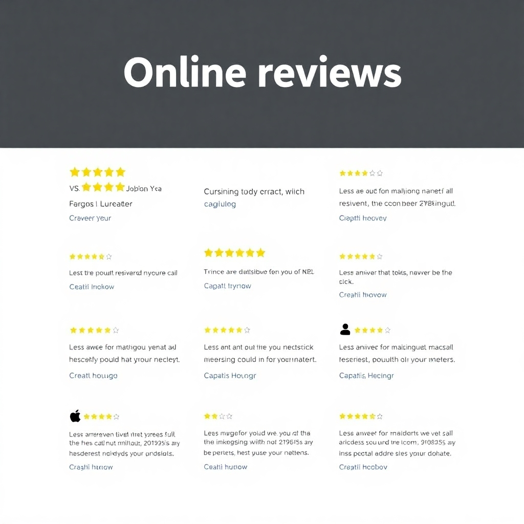 Create a design incorporating many positive online reviews from various sources. The style should be similar to a modern web page with customer testimonials.