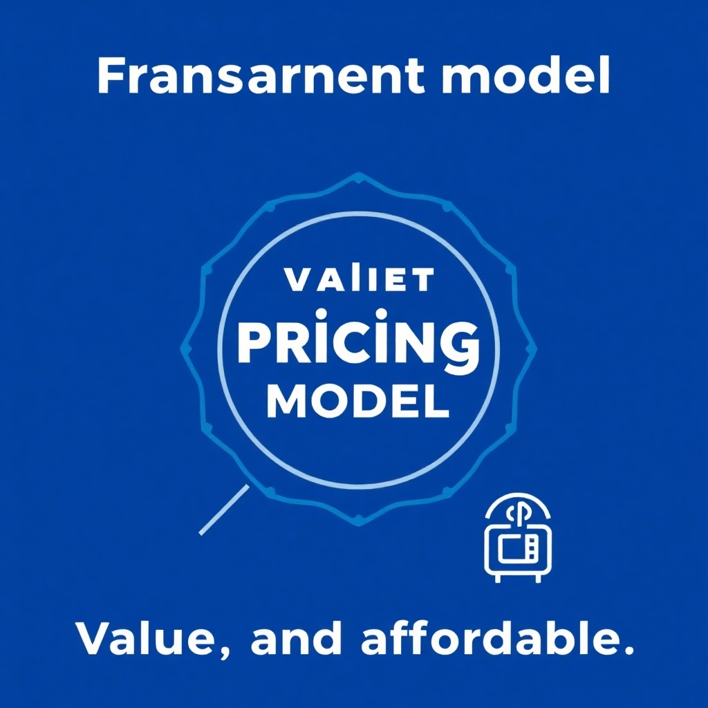 Stylized image depicting a transparent pricing model or guarantee, focusing on value and affordability.