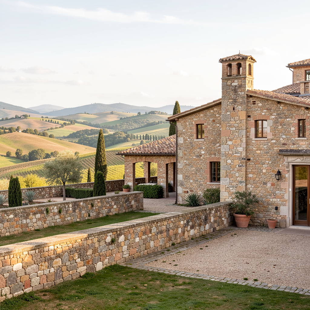 Tuscany estate view