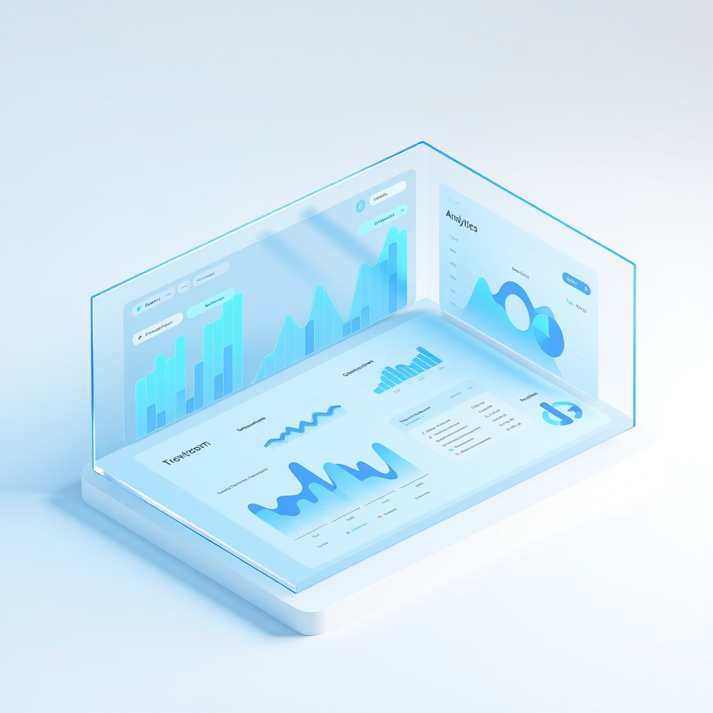 Modern SaaS Interface Mockup Dashboard