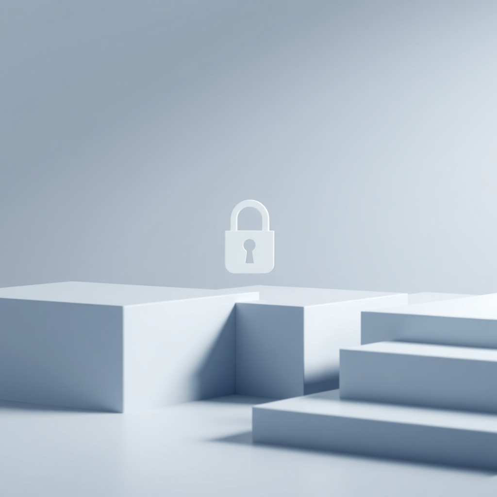 Abstrakte Darstellung von Datensicherheit und Vernetzung