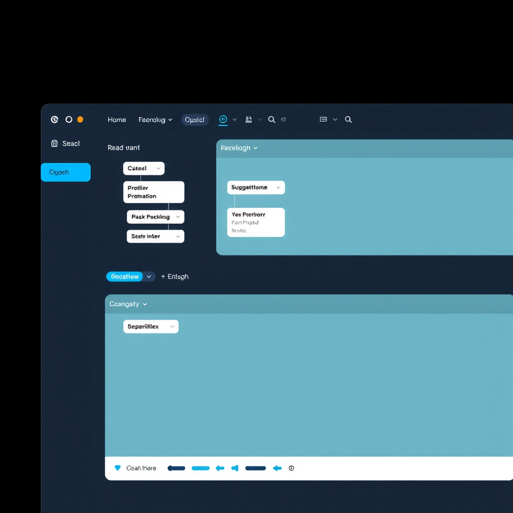 Visual Workflow Builder UI