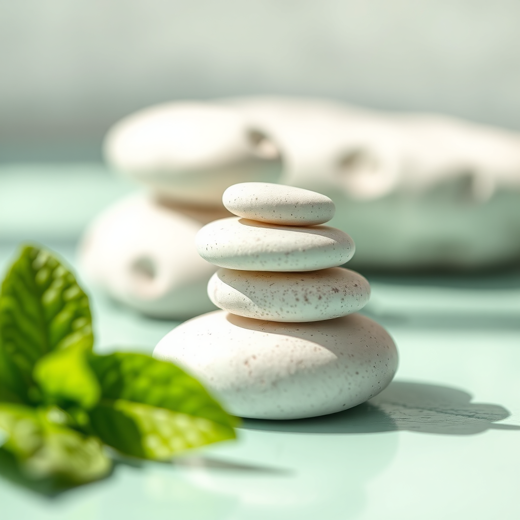 A serene composition representing balance and wellness