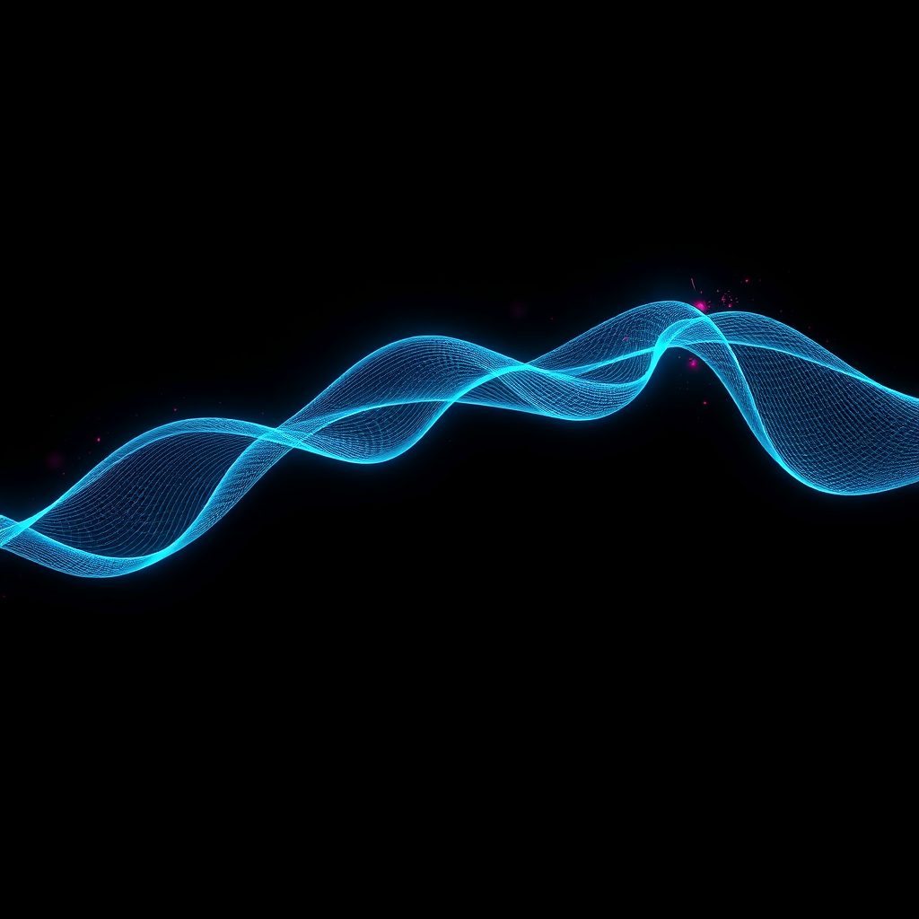 Neon waveform micro-visual