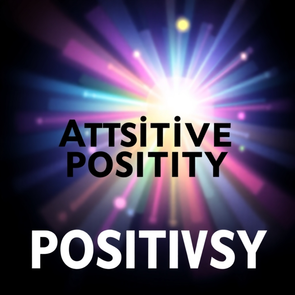 A stylized image of positive energy flowing in, such as light or colors emanating from a source, representing the concept of attracting positivity.