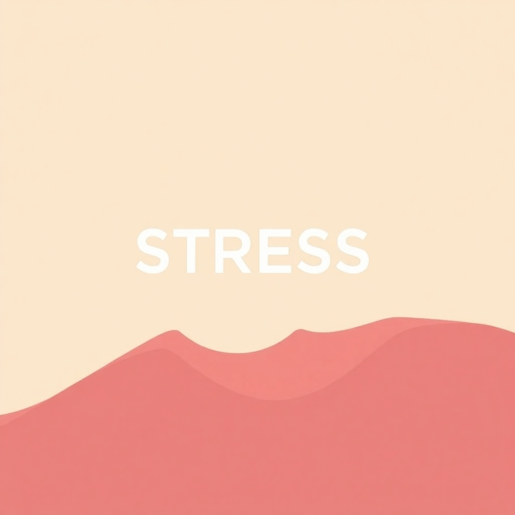 A stylized image representing the release of stress, maybe an abstract representation of tension dissolving into calm.  Colors should be cool tones, transition to warm tones.