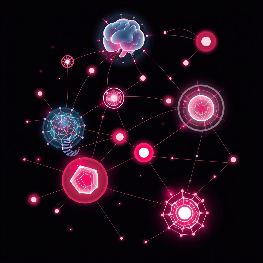 Abstract illustration of technological innovation