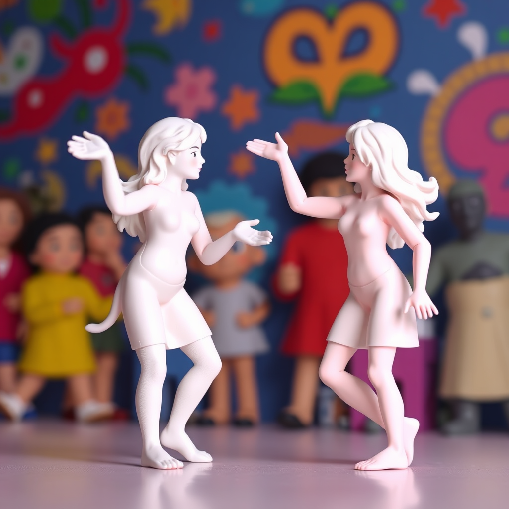 A dynamic and playful image of two figures, representing the Gemini twins, engaged in lively conversation. The background is a vibrant and stimulating environment, reflecting Gemini's love of communication and variety. The twins are depicted with a sense of intellectual curiosity and adaptability.