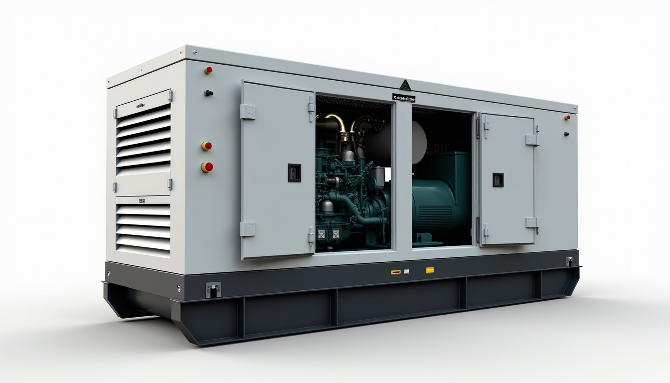 A close-up shot of a well-maintained piece of heavy machinery – for example, a bulldozer or a generator. The focus is on the equipment's condition: clean, sturdy, and showing signs of regular maintenance. A technician is briefly seen, perhaps inspecting the engine or lubricating a joint, suggesting meticulous care. The lighting emphasizes the equipment's robustness and reliability, conveying the message of quality and dependability.