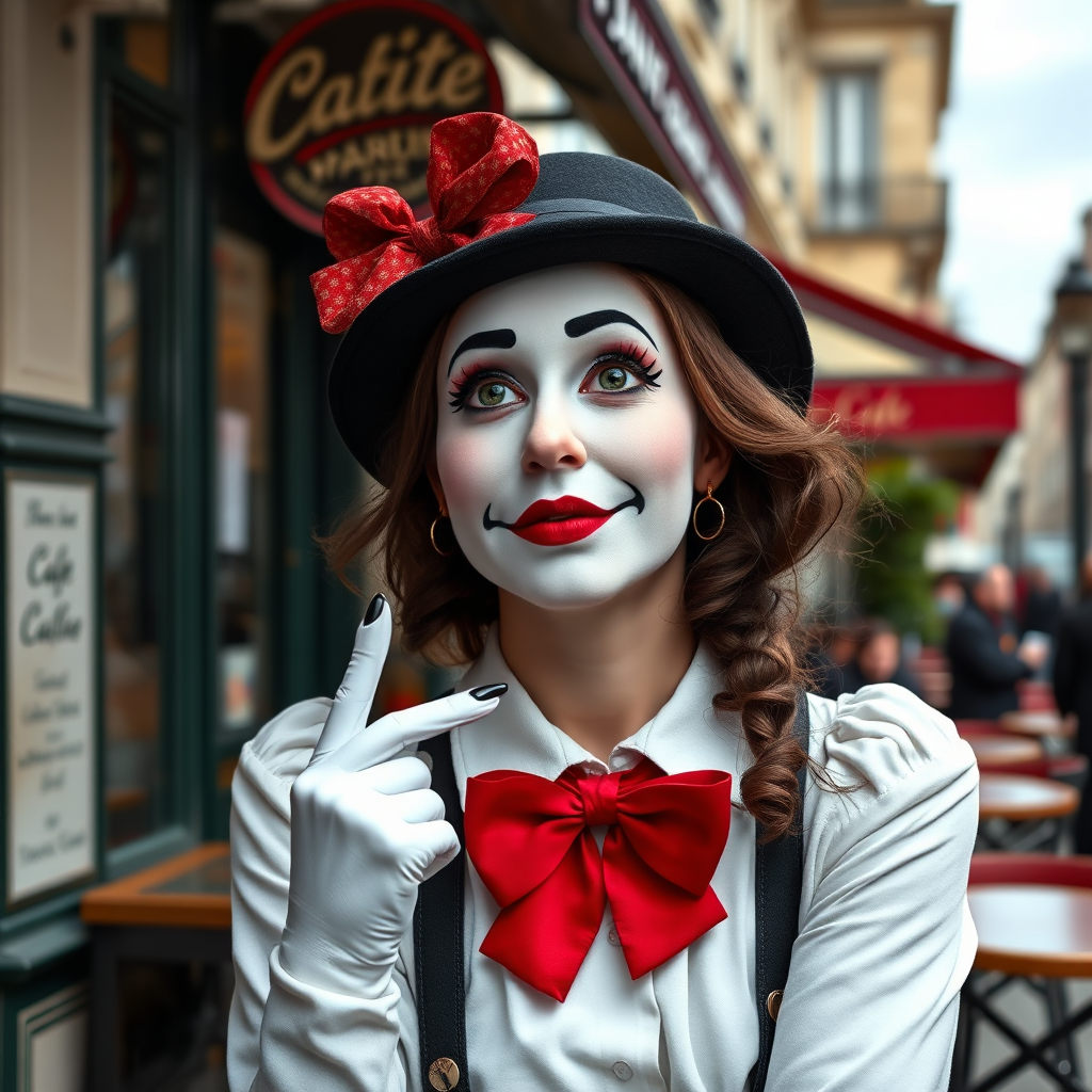  A close-up, photorealistic portrait of Corinne, smiling warmly and looking directly at the camera. She should be in a comfortable and inviting setting, perhaps surrounded by French books or artwork. The lighting should be soft and natural, highlighting her friendly and approachable demeanor. The style should be professional yet inviting, conveying both competence and warmth.