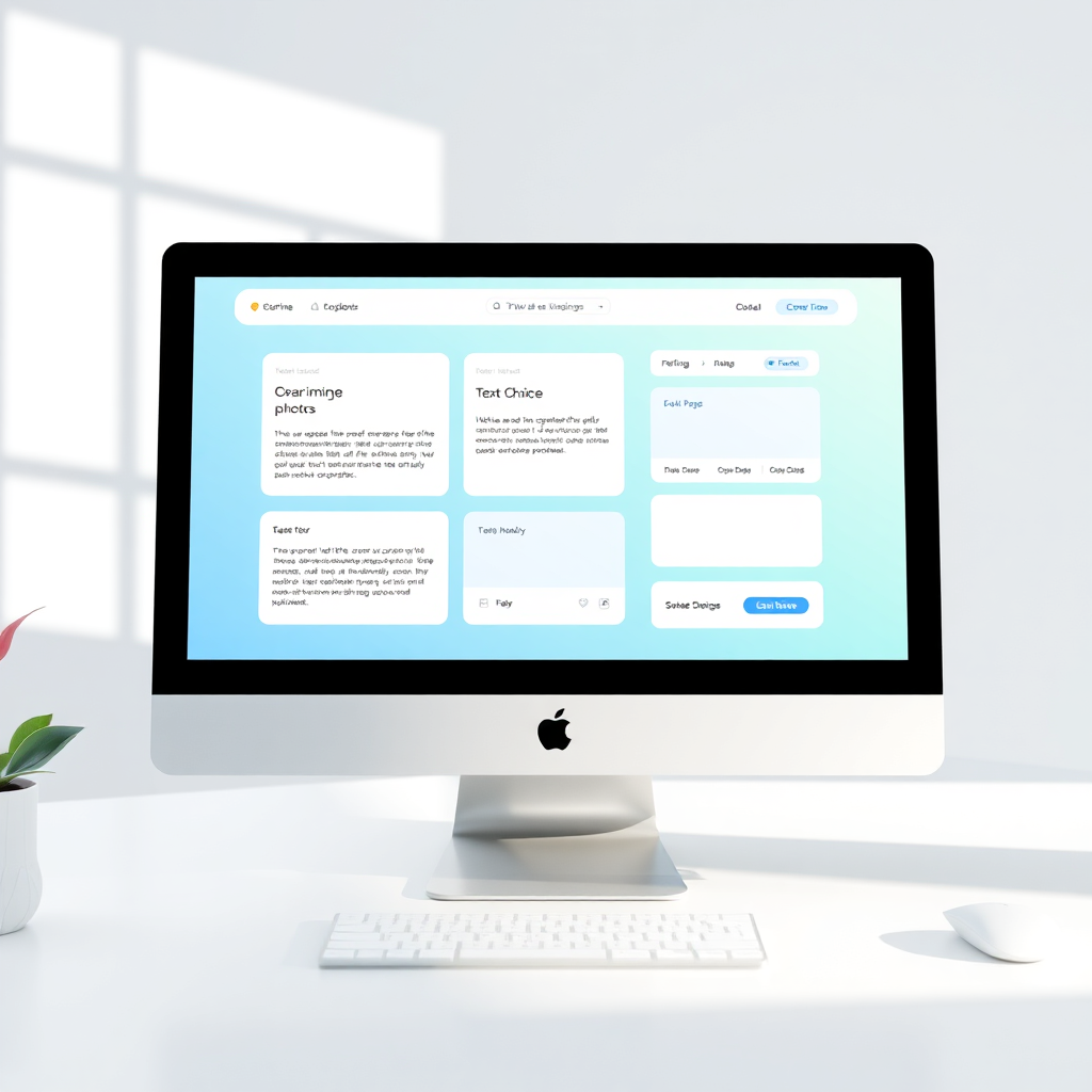 AI Website Builder Interface Screenshot