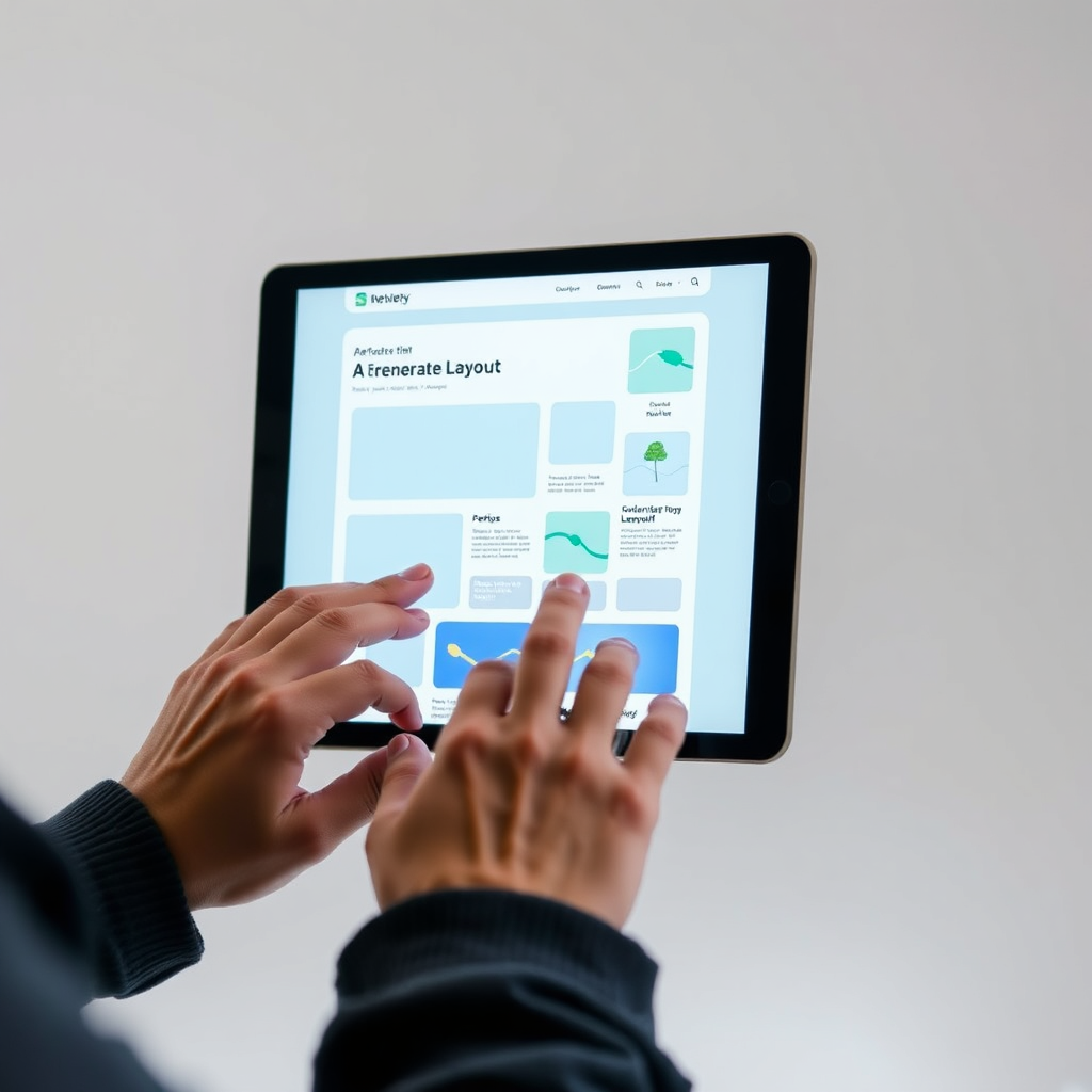 AI generating website concept