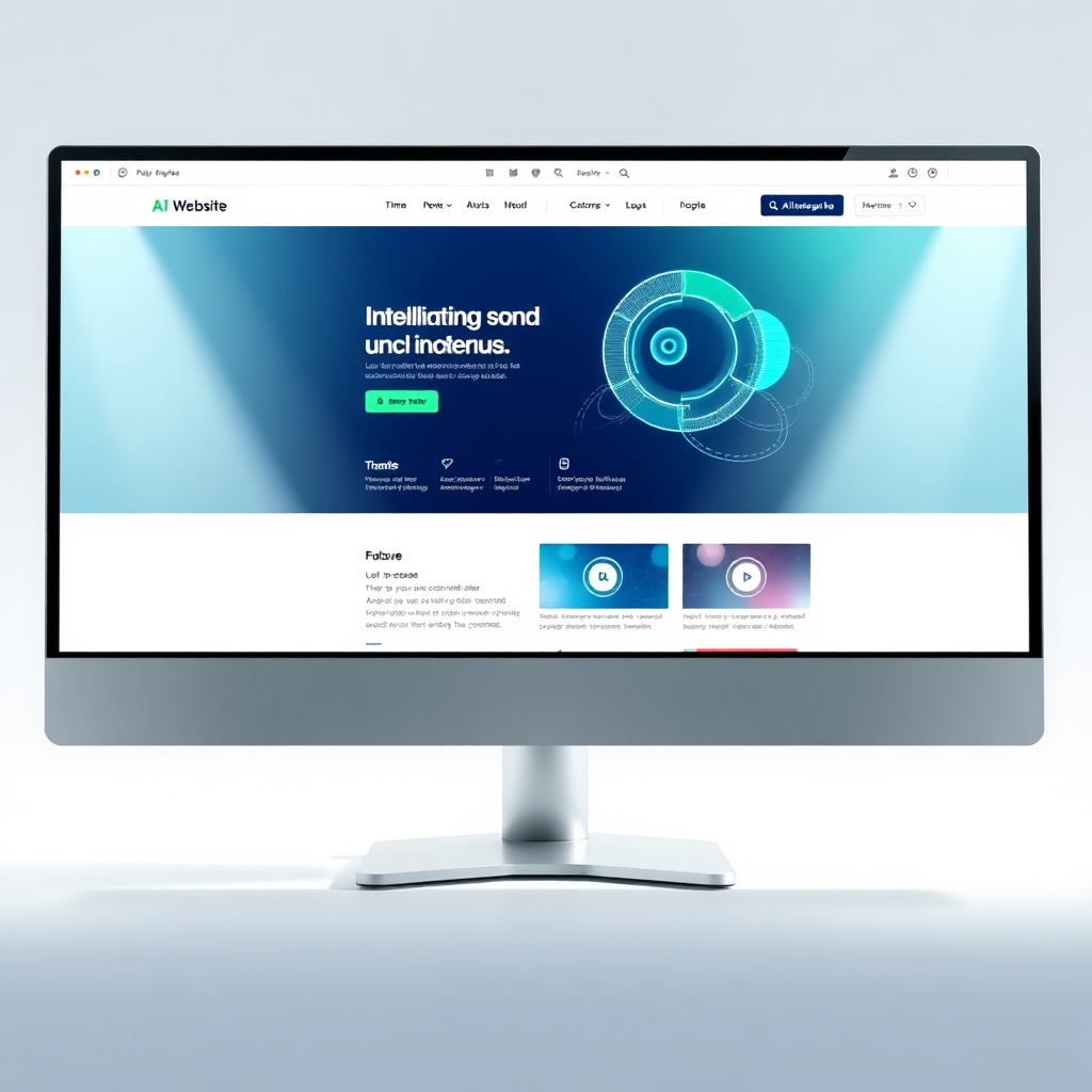 AI Website Builder Interface Preview