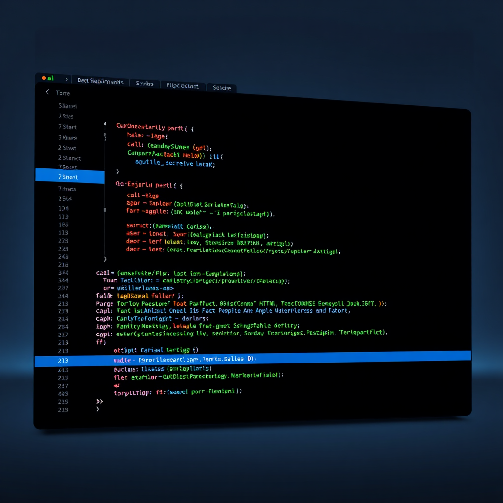 Code Editor Interface