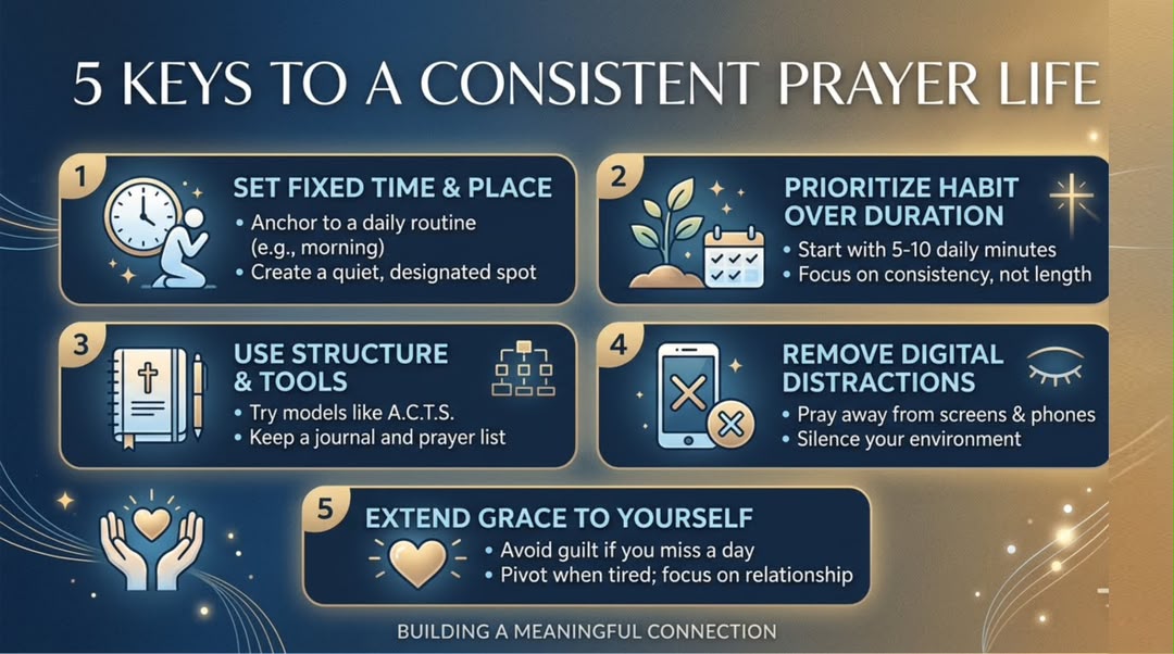 Five Keys to a Consistent Prayer Life