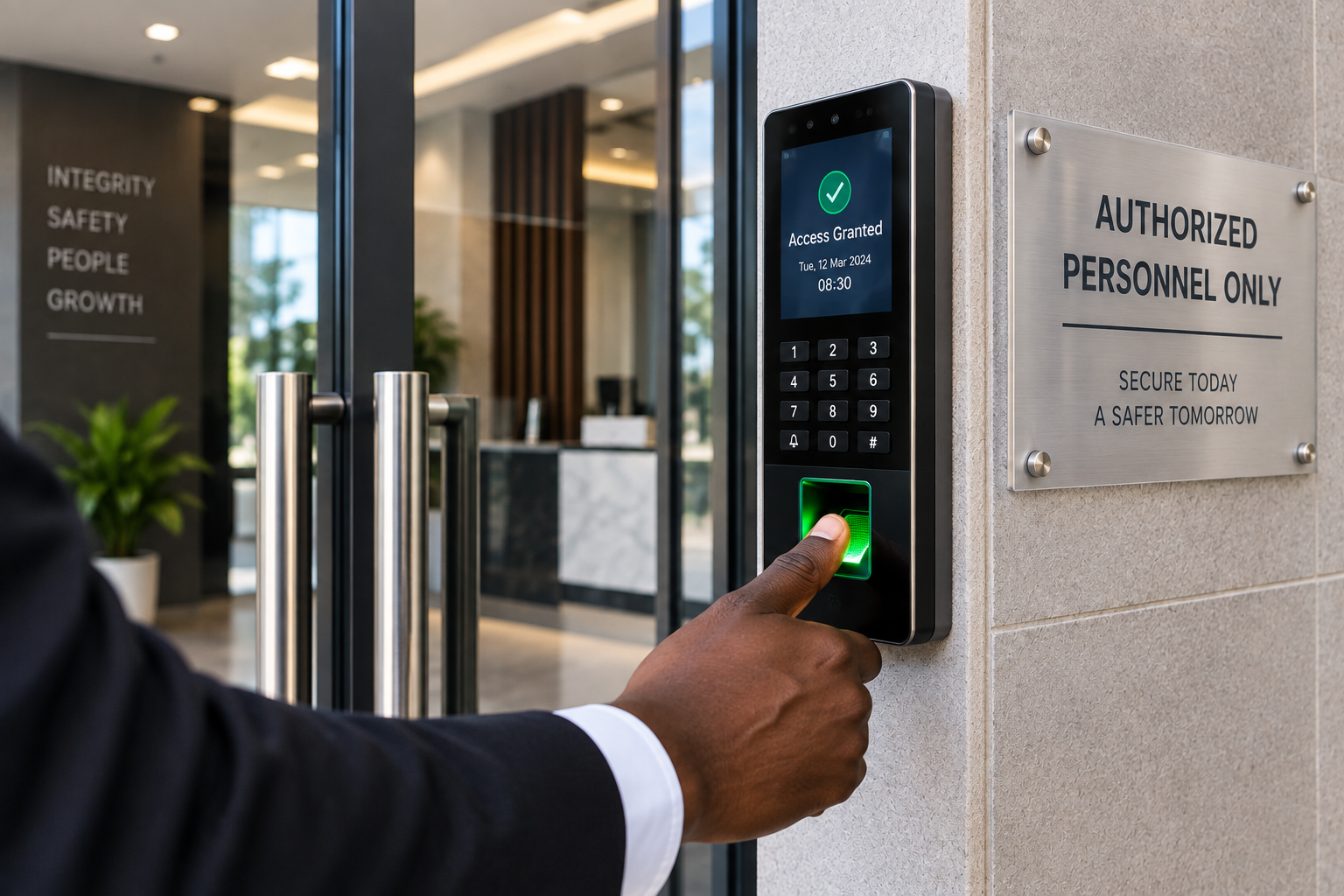 Biometric Access Control Entry System Setup